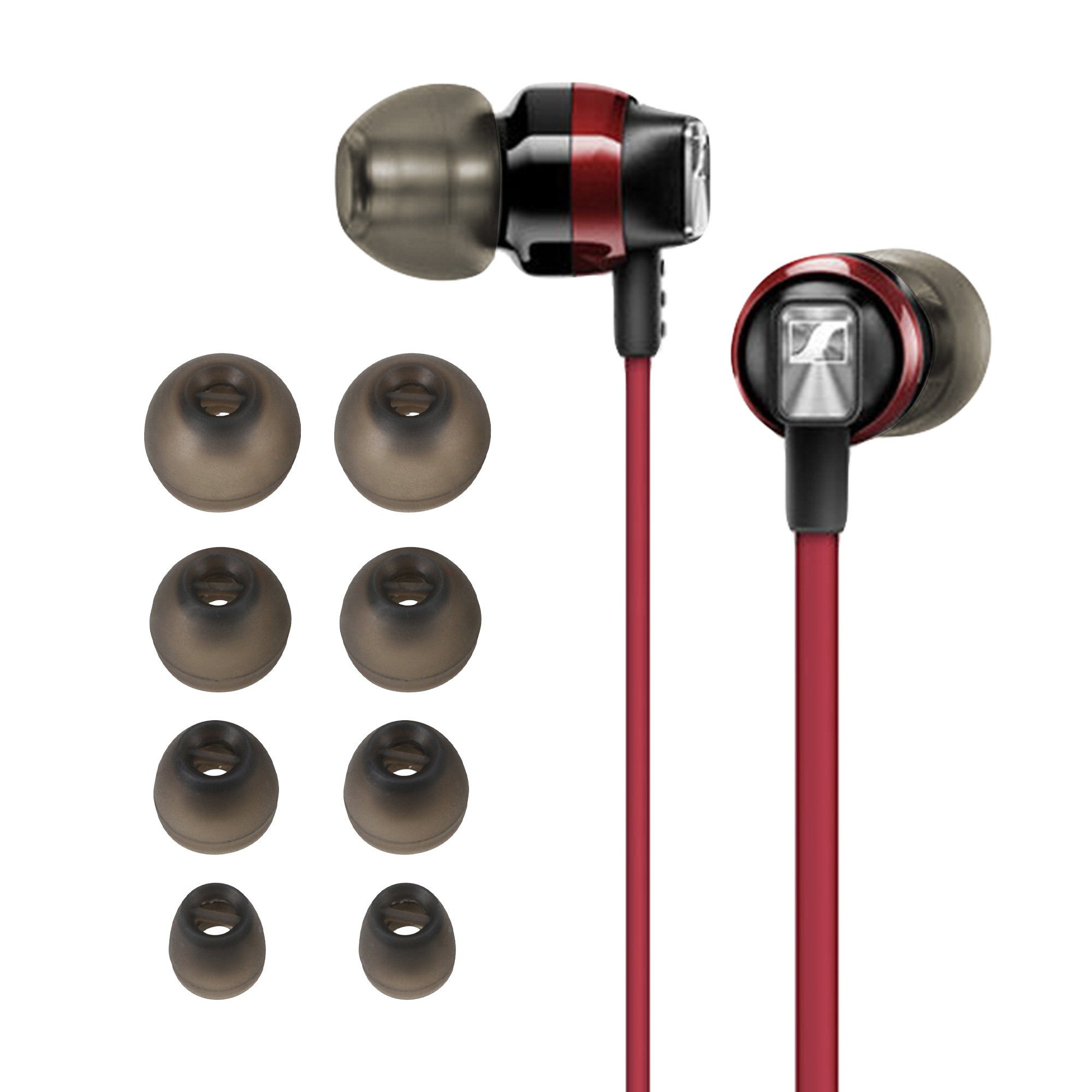 kwmobile 8x Ersatzpolster für Sennheiser CX 300S / CX 6.00BT / Momentum In-Ear Kopfhörer (4 Größen - Silikon Ersatz Ohrstöpsel für Sennheiser In-Ear Headphones)