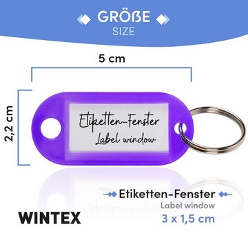 WINTEX Schlüsselanhänger Schlüsselanhänger Wintex - beschriftbar, strapazierfähig, farbig (1-tlg)