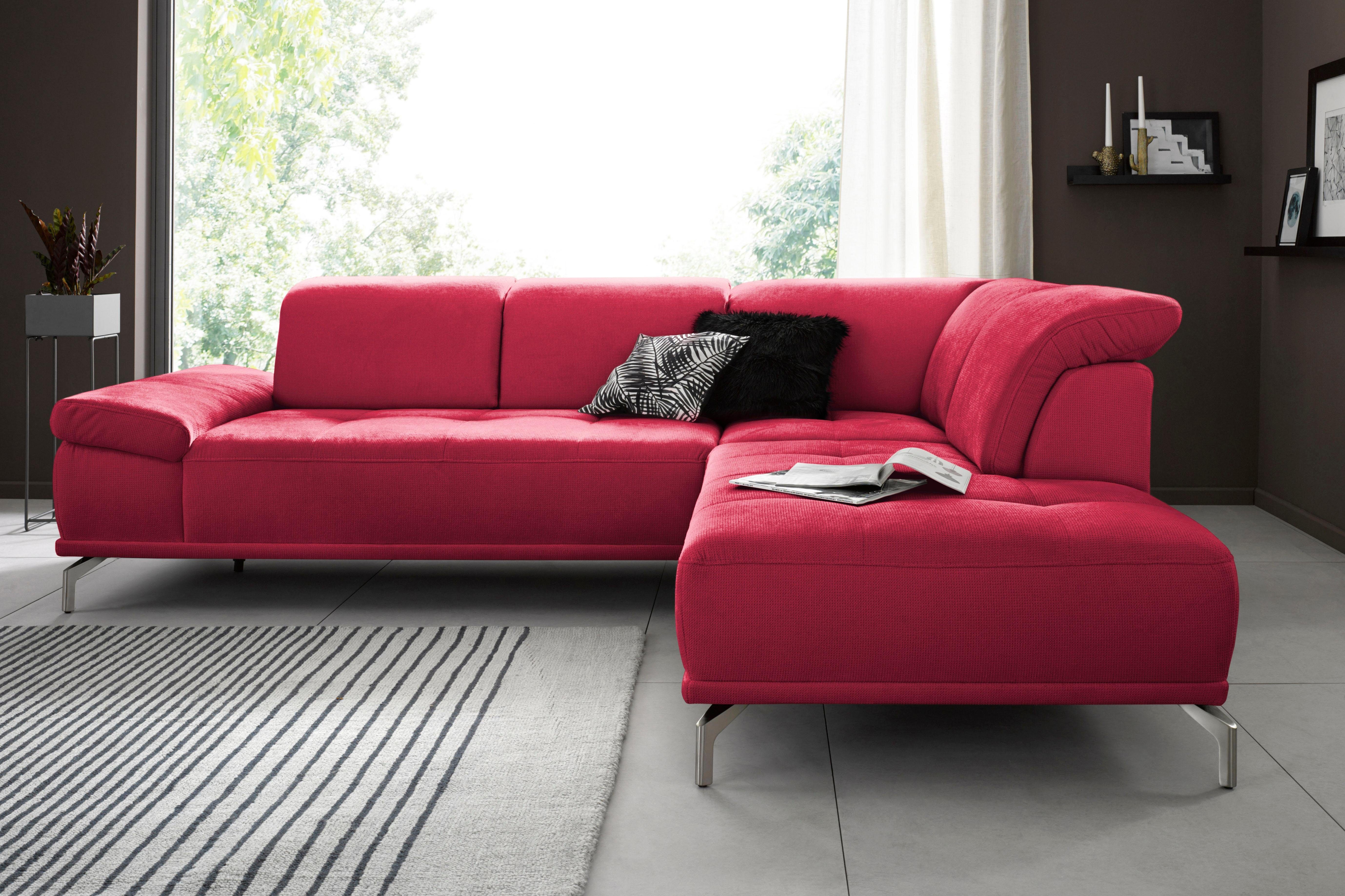 Places of Style Ecksofa "Caluna", Inkl.Sitztiefenverstellung, wahlweise mit günstig online kaufen