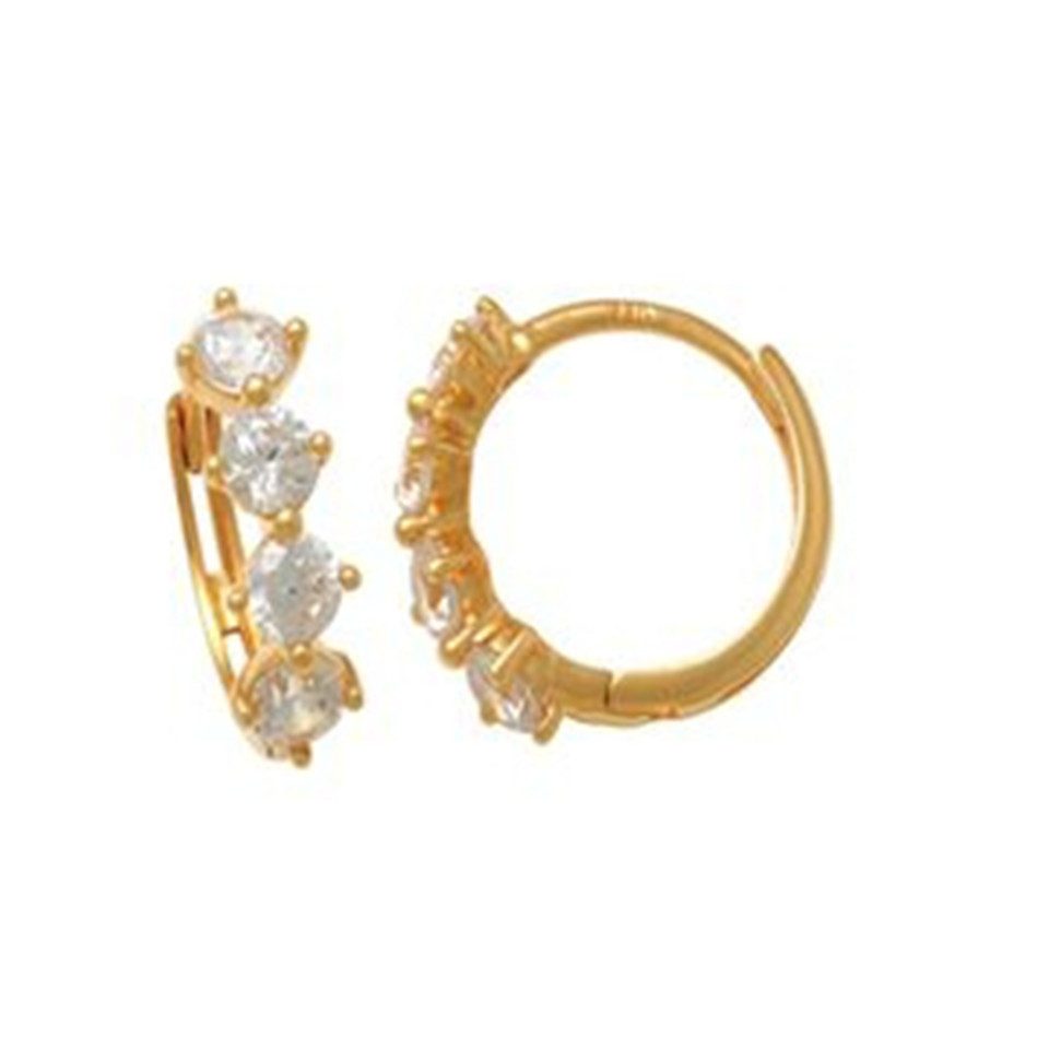 XENOX Paar Сережки-кільця XENOX Сережки-кільця Fine Zirkonia XG14K6042G