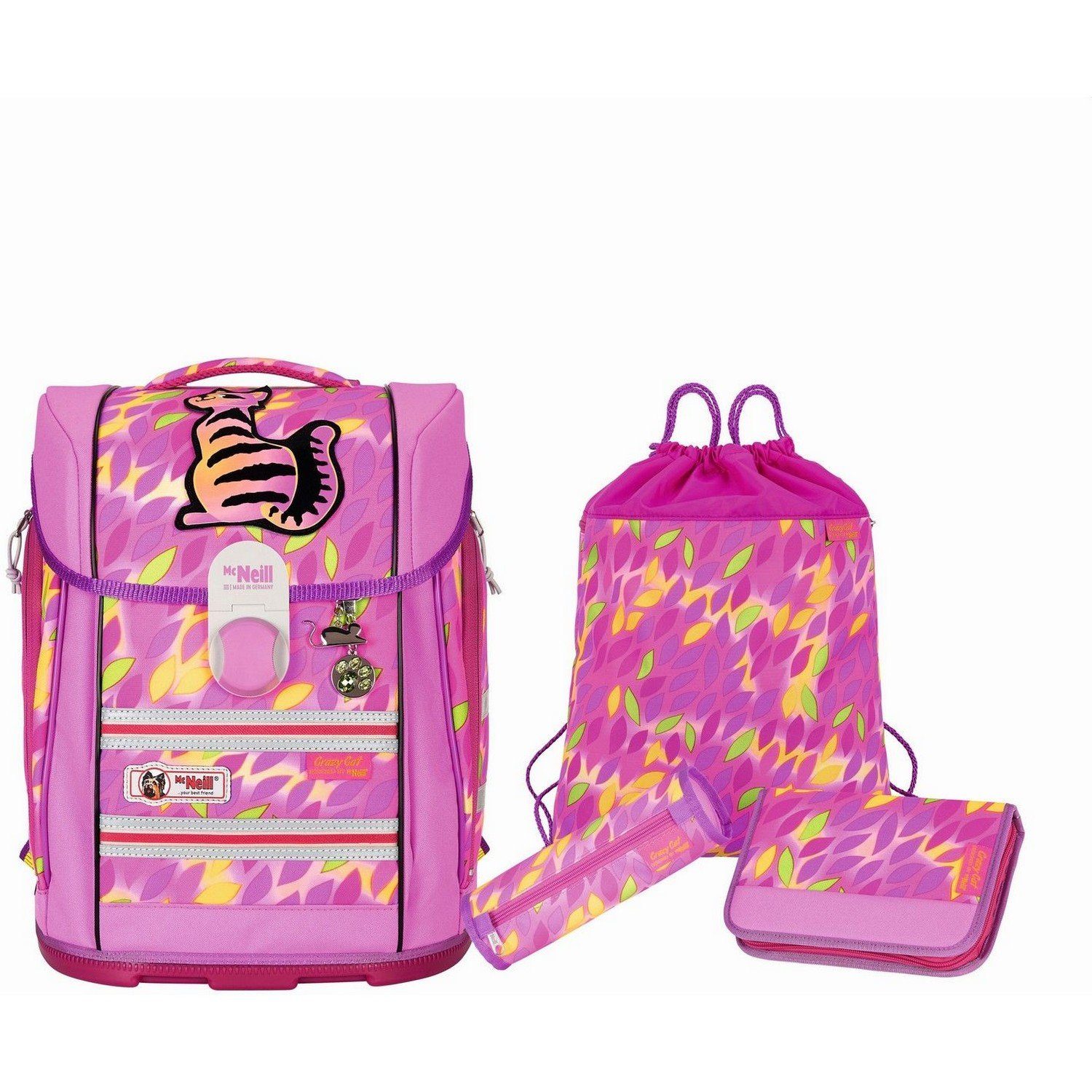 McNeill Ранцы Ранцы Set 4-tlg. Ergo Primero McLight Crazy Cat