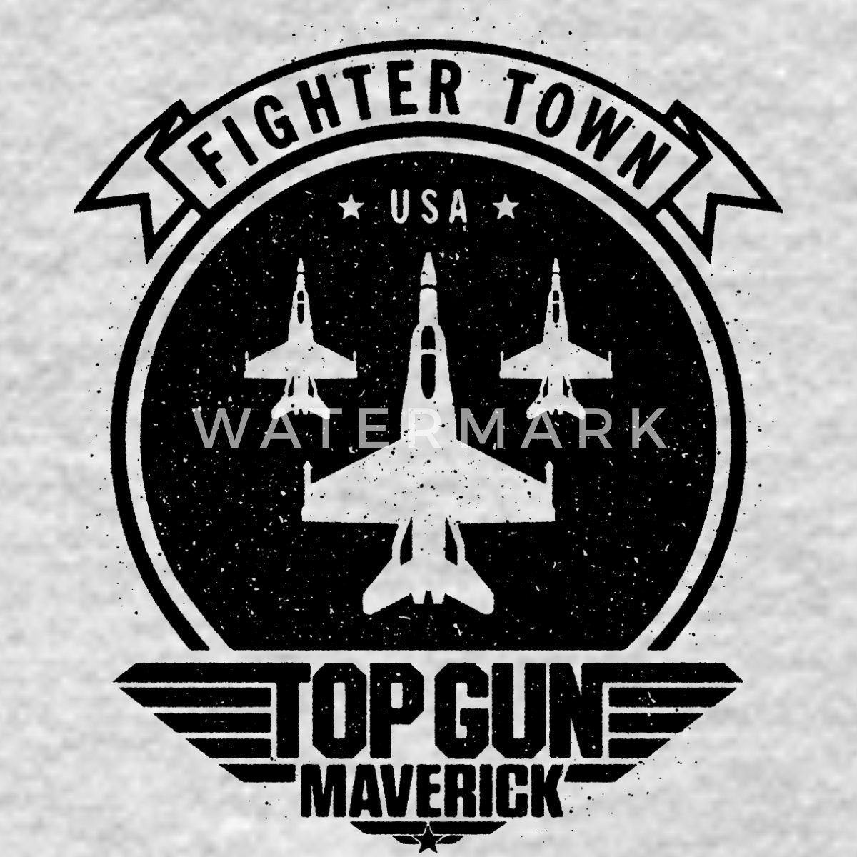Spreadshirt Hoodie Top Gun Maverick Fighter Town Jet Logo Unisex Hoodie (1-tlg)