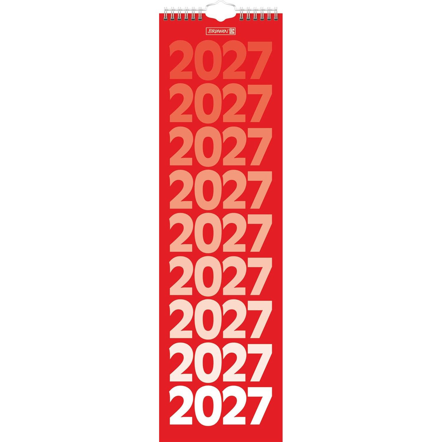 BRUNNEN Wandkalender BRUNNEN Streifenkalender 2027, 130×450 mm
