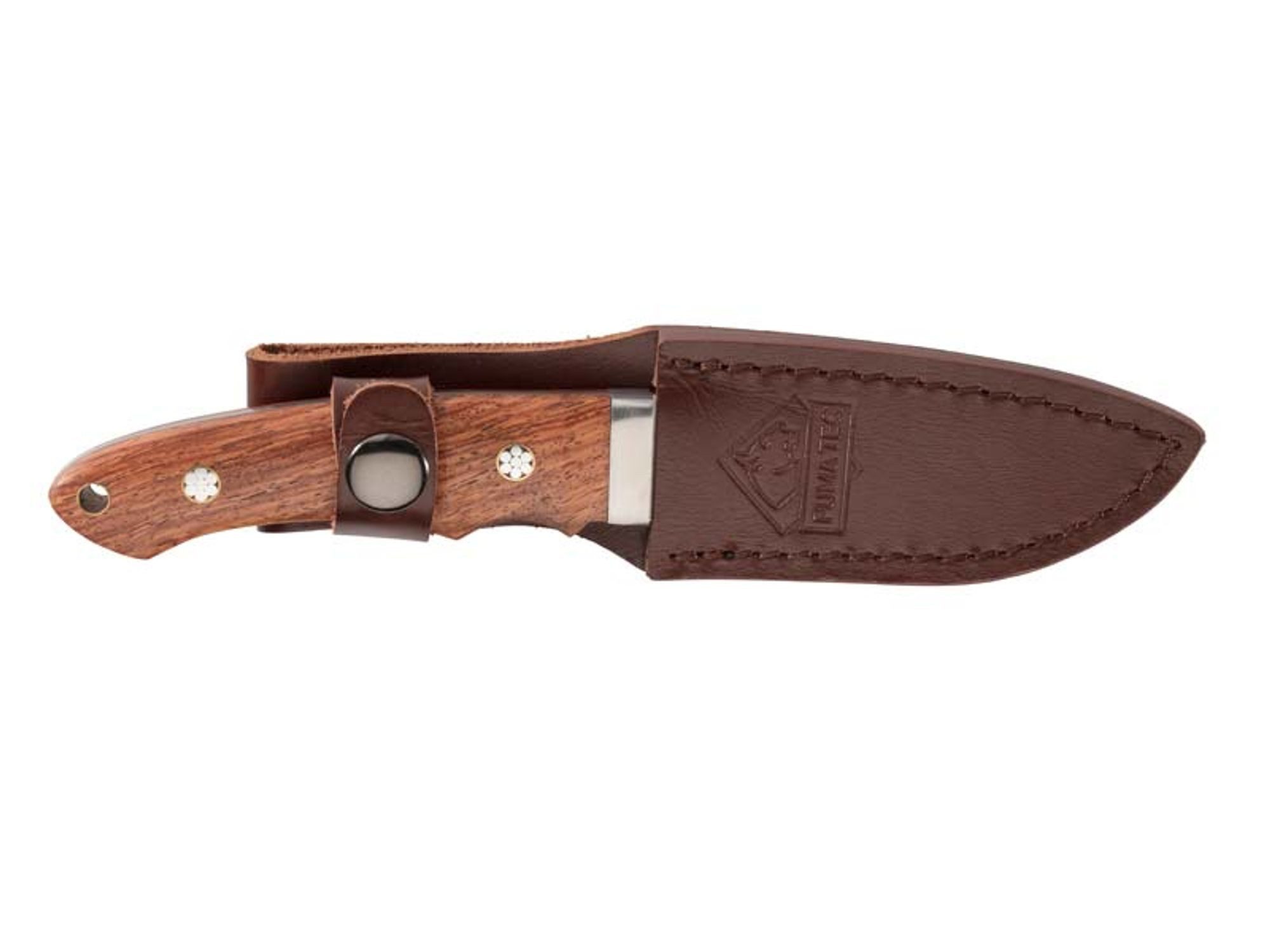 Puma Tec Taschenmesser Puma TEC Gürtelmesser, Palisanderholz, mit Mosaikpins 326009