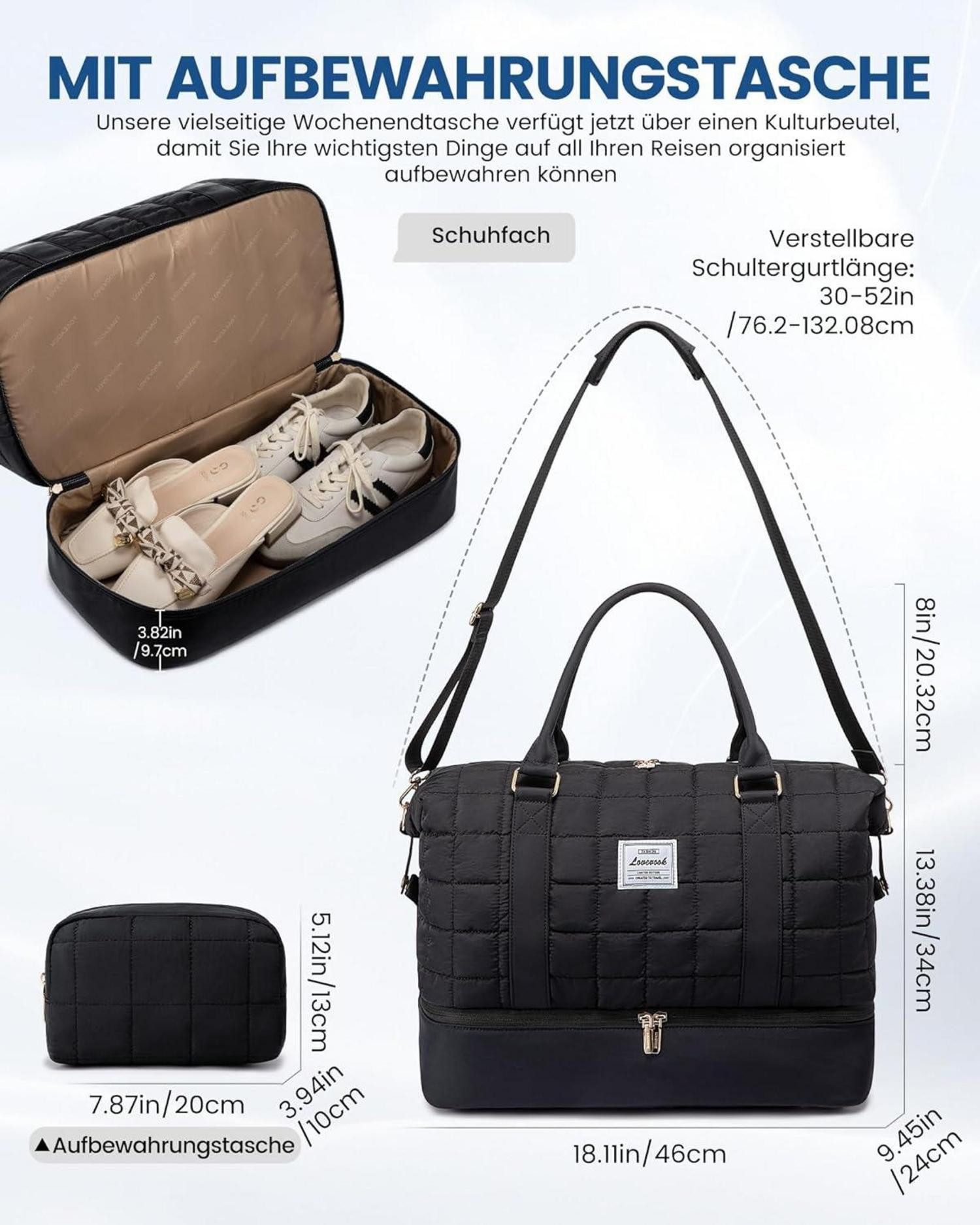 LuxusKollektion Reisetasche Leichte Reisetasche Damen mit günstig online kaufen