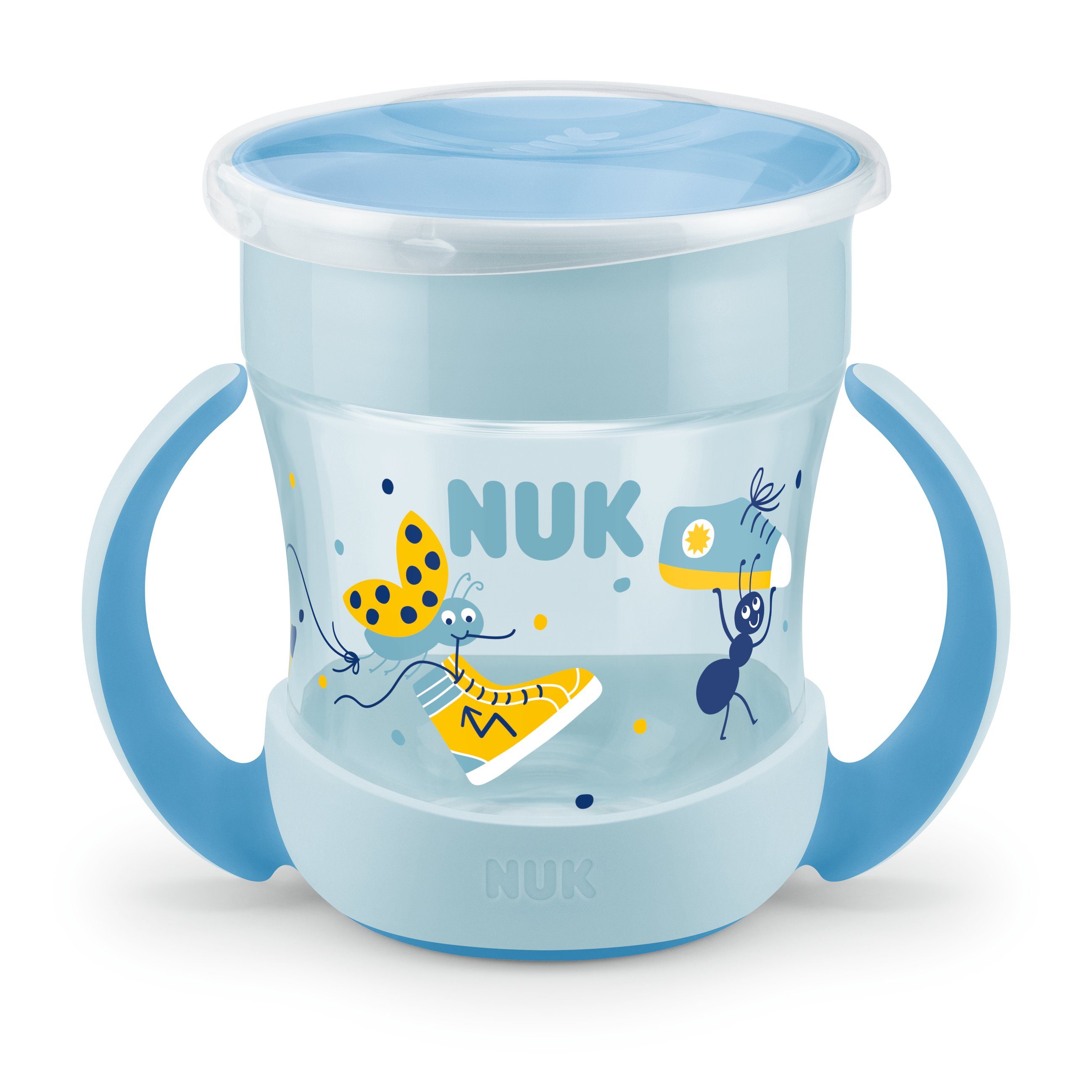 NUK Babyflasche NUK Mini Magic 10255605, Cup 160ml 1 ab 6 Monaten, Stück, Blau