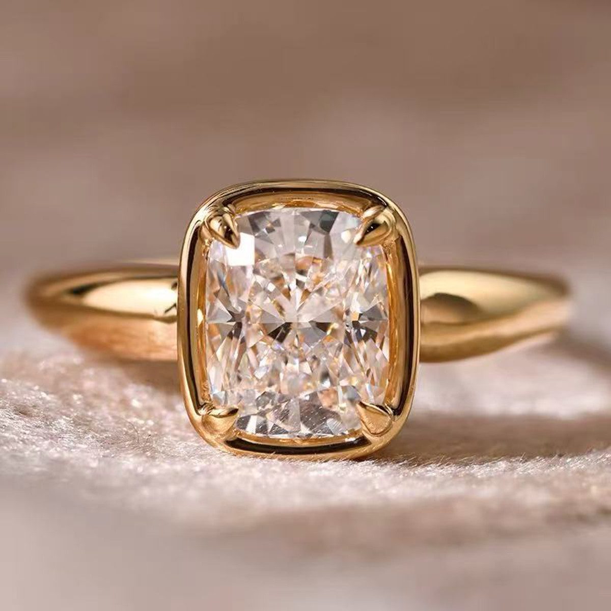 Jumpeak Verlobungsring Ehering,2ct,D/E,VVS/VS,2EX,Diamantring aus Laborzucht, Damenring, Geschenk ideen für frau,Liebes geschenk für sie, Mutter tags geschenk