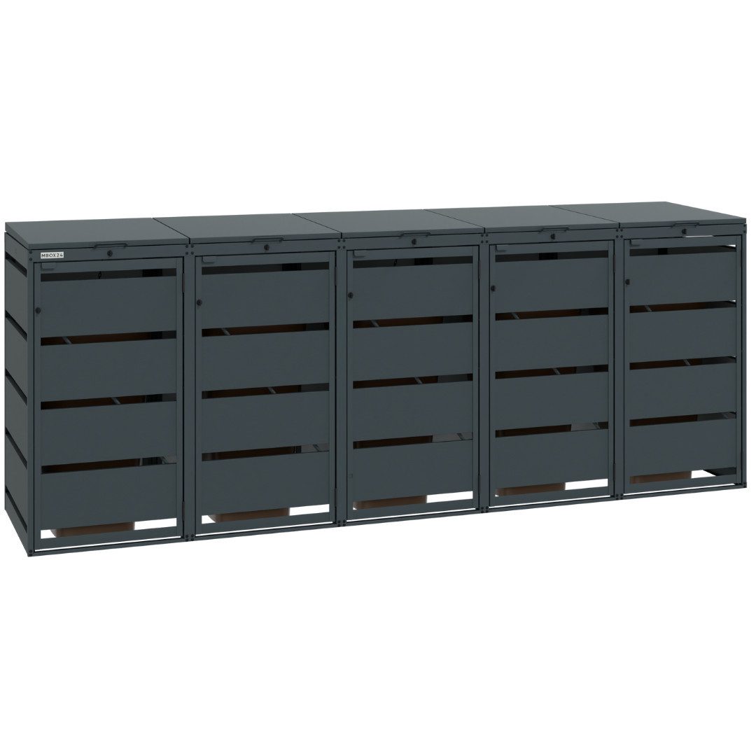 MBOX24 Mülltonnenbox MBOX24 Classic Mülltonnenbox für 120L aus verzinktem Stahl