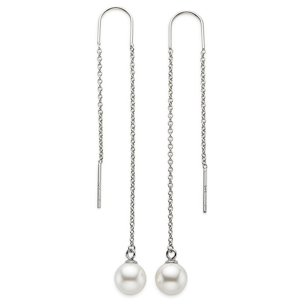 Aniston JEWELRY & WATCHES Paar Ohrhänger Schmuck Geschenk Silberohrhänger zum Durchziehen, mit Muschelkernperle (synth). Reduzierter Preis € 38,27. Unverbindliche Preisempfehlung € 42,99