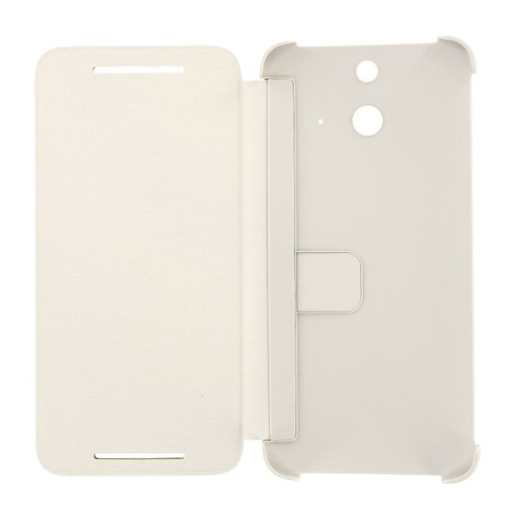 HTC Handytasche Original Flip Cover Handyhülle für HTC One E8 Weiß Schutz HCV980 (Flip Cover)