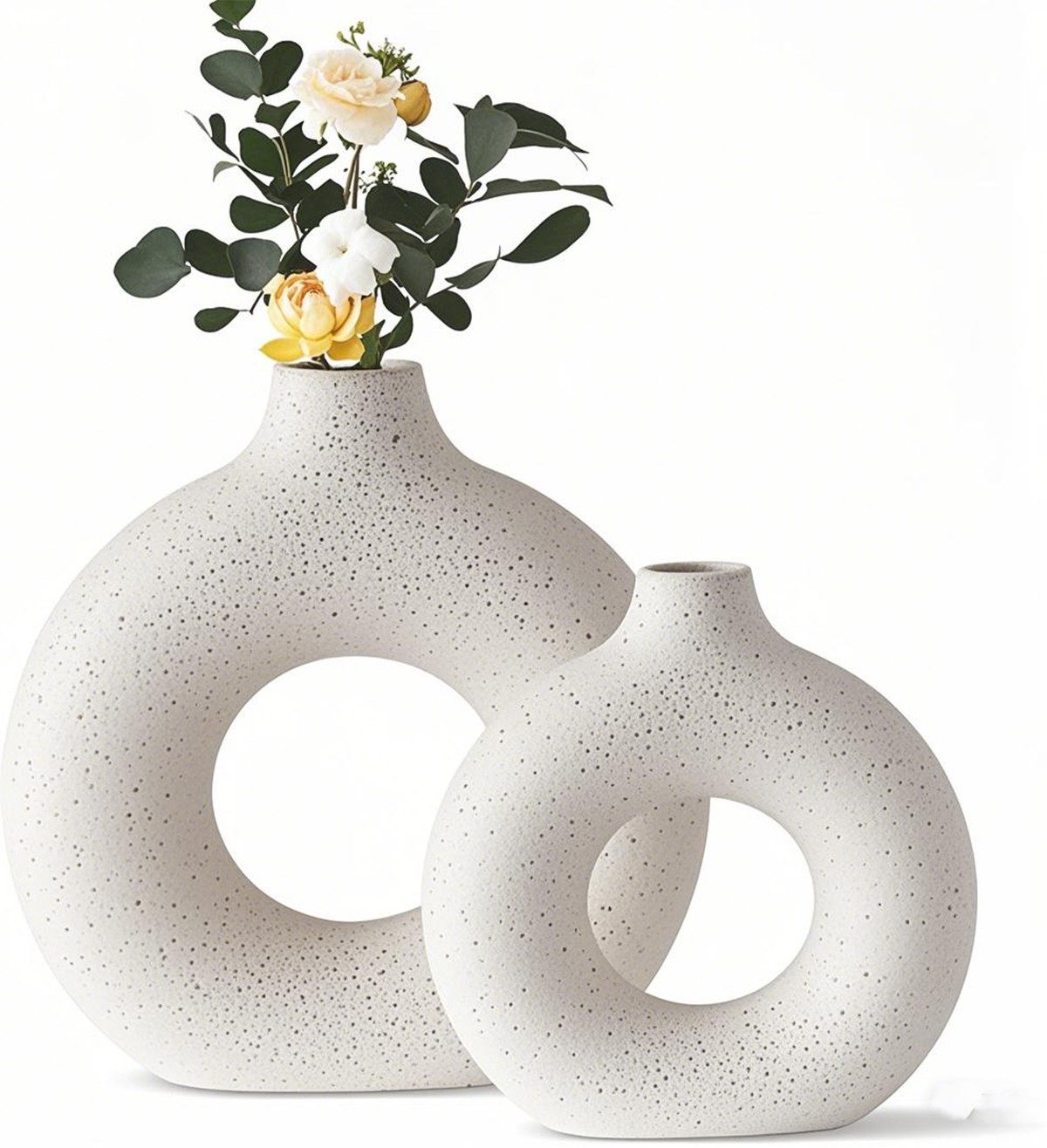 YINDN Dekovase 2er Set Keramik Vase, günstig online kaufen