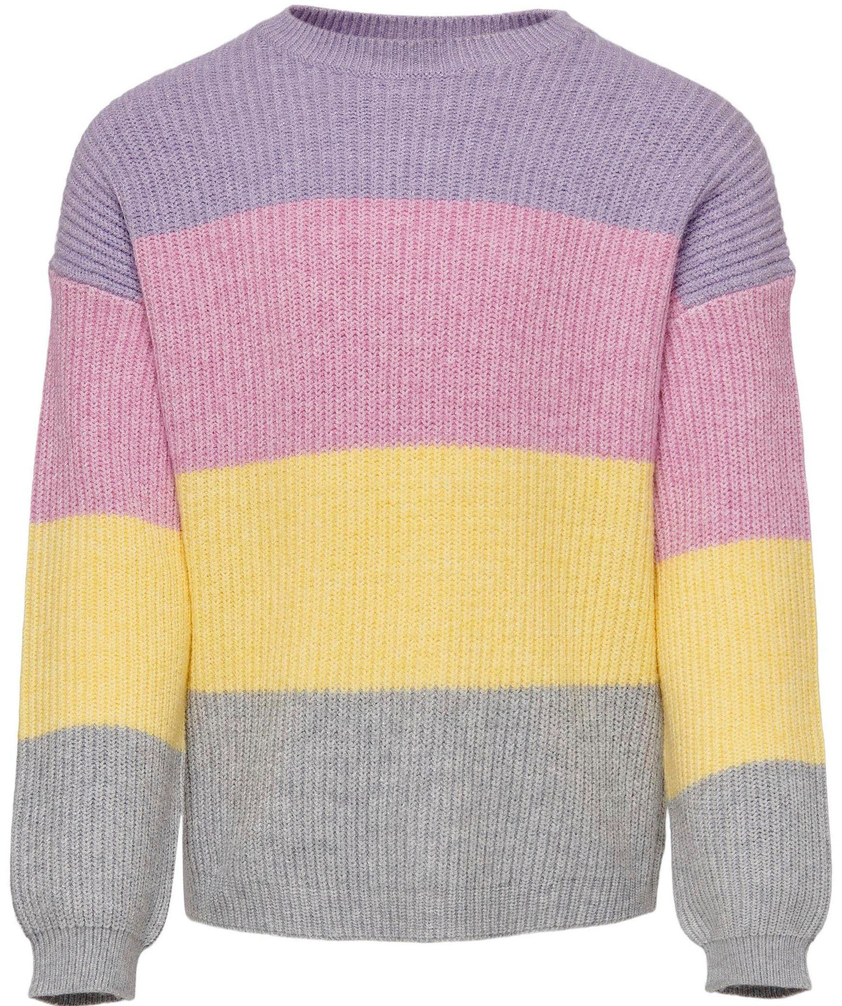 PULLOVER viola L/S STRIPE KIDS ONLY Strickpullover KOGSANDY