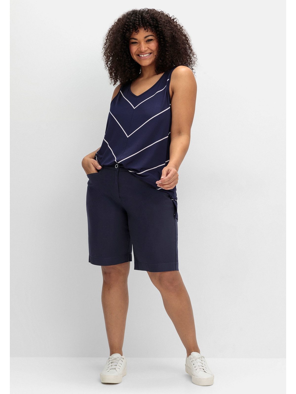 Sheego Bermudas Große Größen in Chino-Optik günstig online kaufen