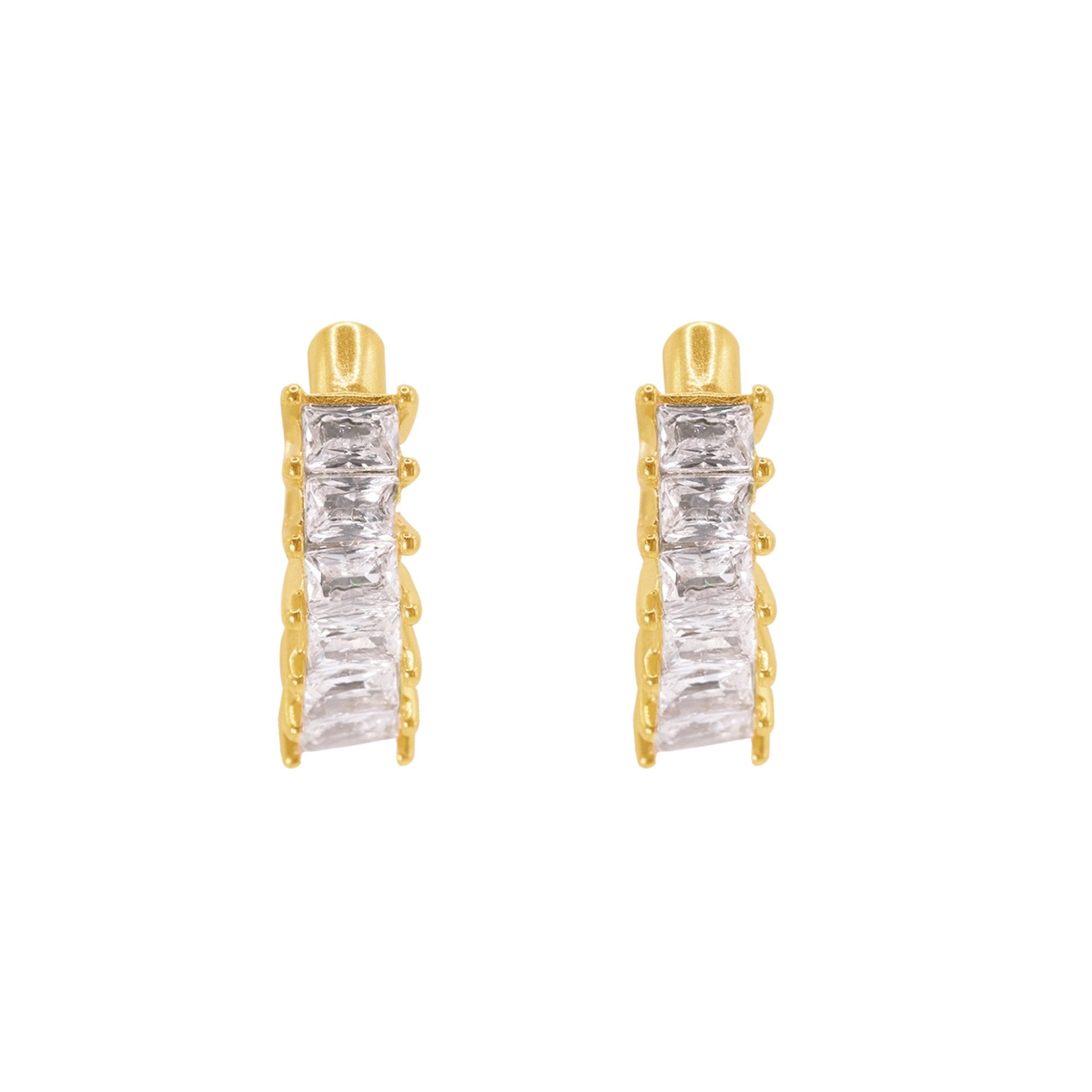 Paar Ohrstecker Beke goldfarben