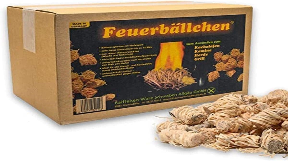 Raiffeisen Waren Grillanzünder RaiffeisenWaren Feuerbällchen, Grillanzünder, Anzündhilfe 7,5 kg