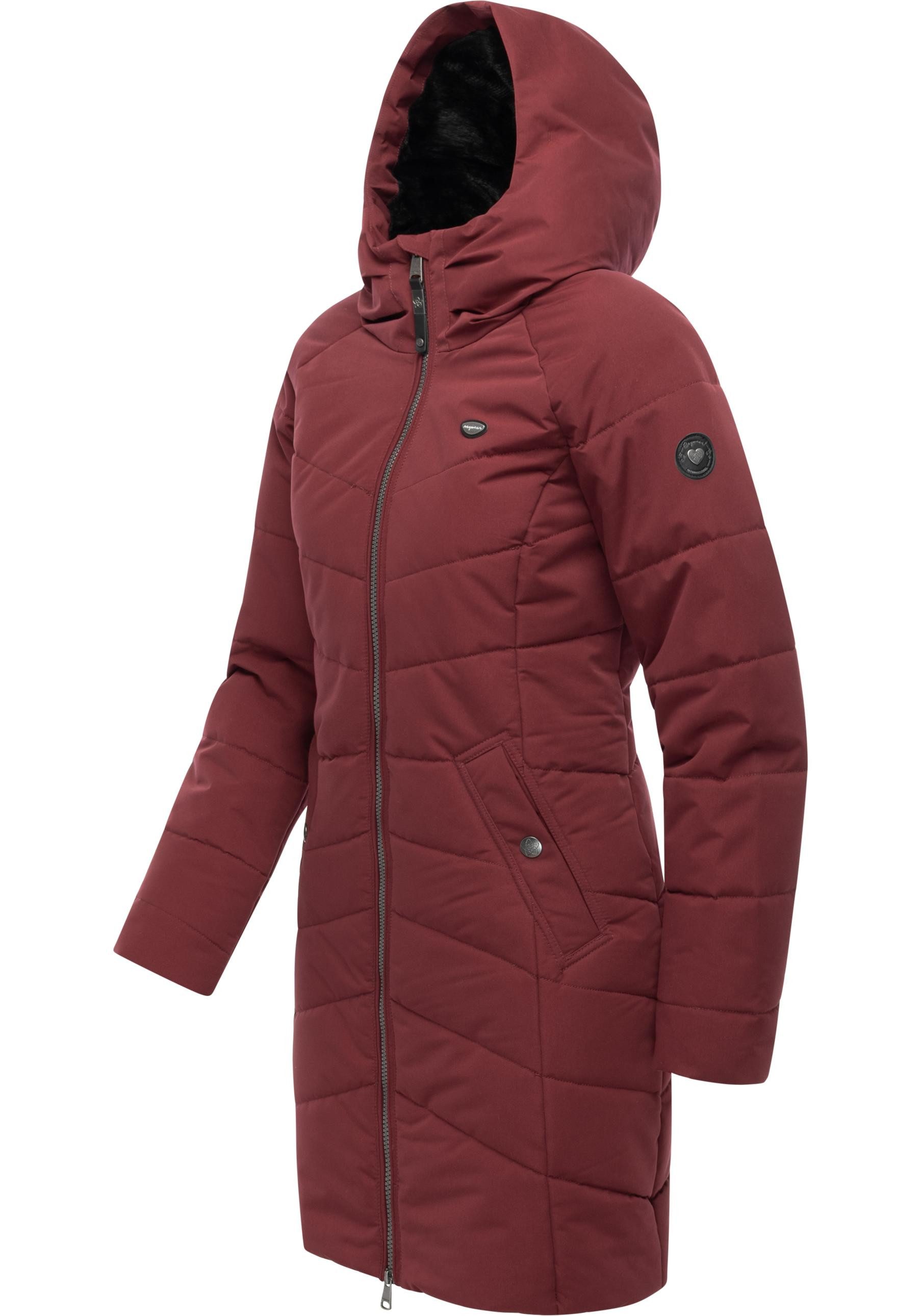 Ragwear Wintermantel Noita YOUMODO Winter Steppmantel mit Kapuze
