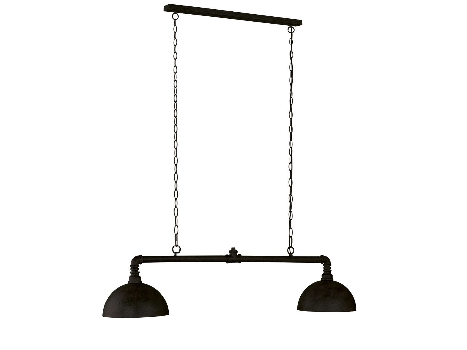 FISCHER & HONSEL LED Pendelleuchte, Dimmfunktion, LED wechselbar, Warmweiß, Ausgefallene Industrial Balkenlampe für über Esstisch hängend B: 87cm