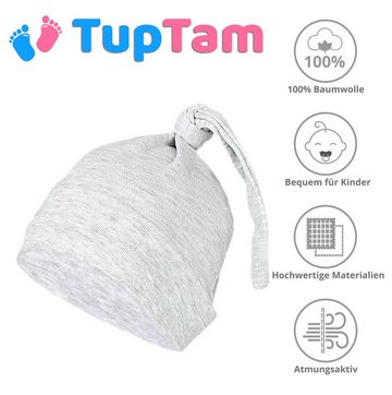 TupTam Erstlingsmütze TupTam Baby Erstlingsmütze Knoten Mütze für Jungen Mädchen Neugeborene 2er Pack