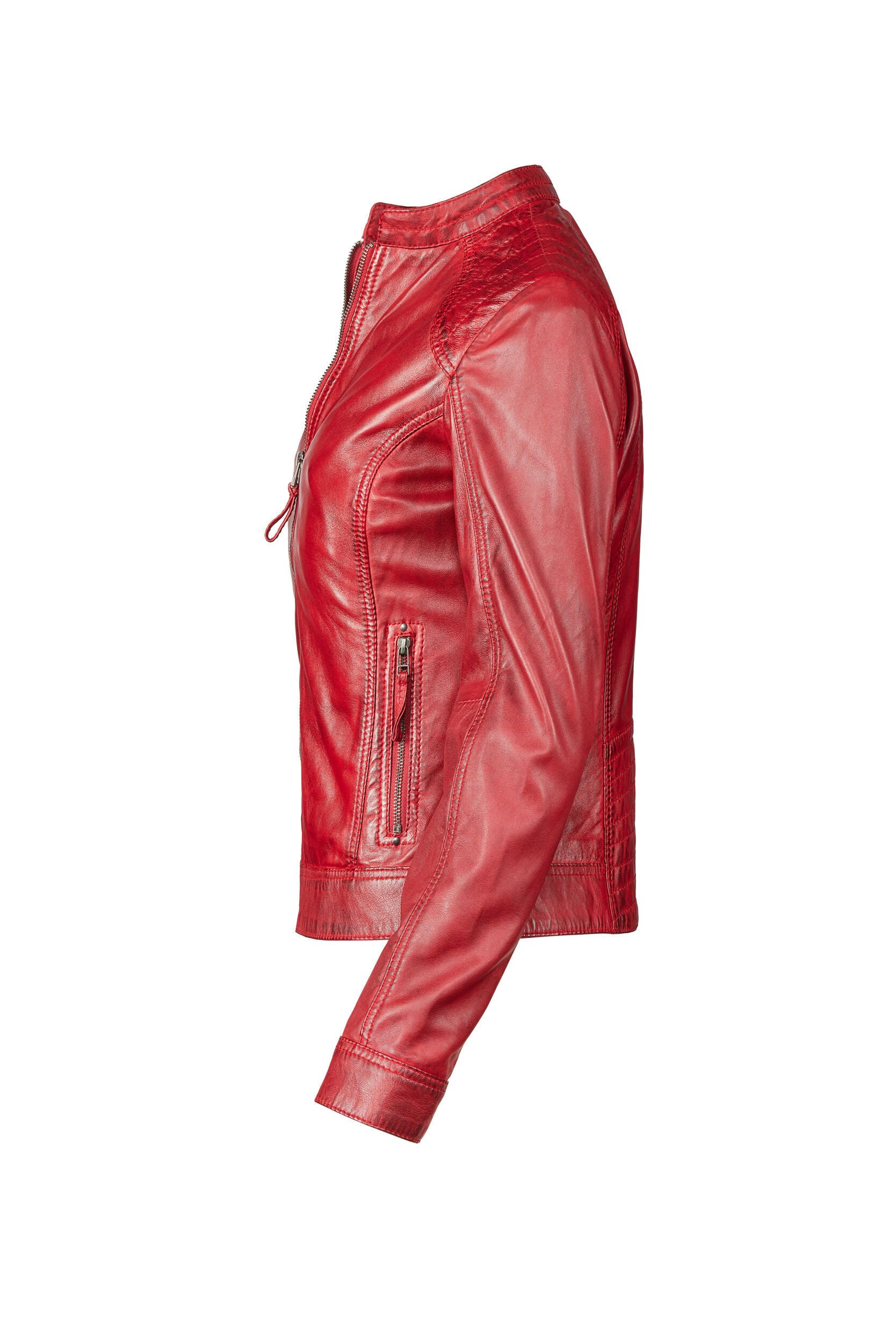 7eleven Lederjacke SEROSALI (1-St) mit Stehkragen
