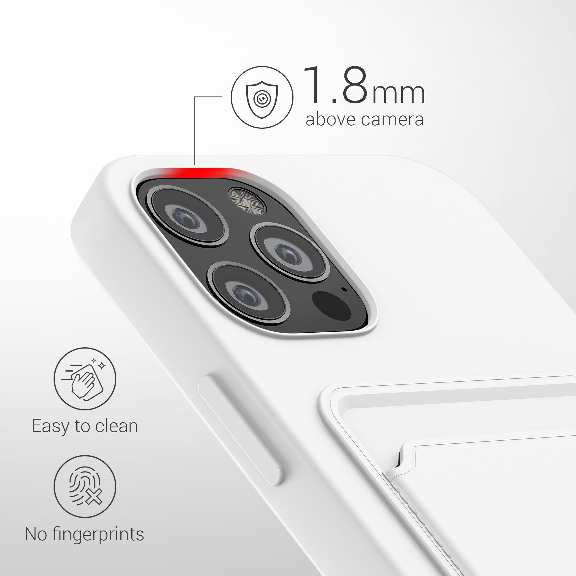 kwmobile Handyhülle Hülle für Apple iPhone 12 / 12 Pro, Handyhülle mit Fach für Karten - Handy Cover Case