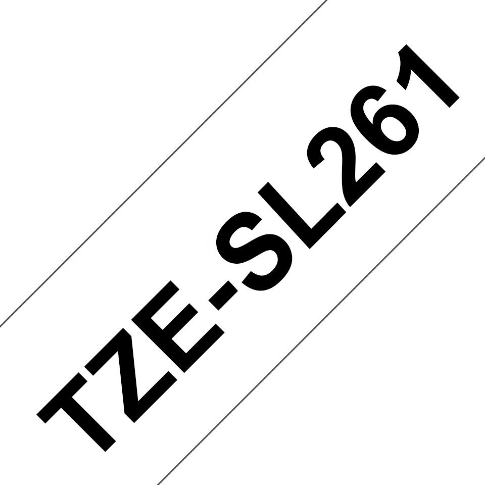 Brother TZe-SL261 weiß/schwarz, 36 mm, selbstlaminierend, Tintenpatrone
