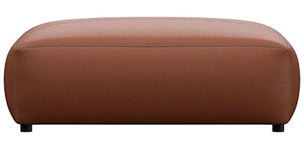 FLEXLUX Pouf Lucera, modern & anschmiegsam, Kaltschaum, Stahl-Wellenunterfederung