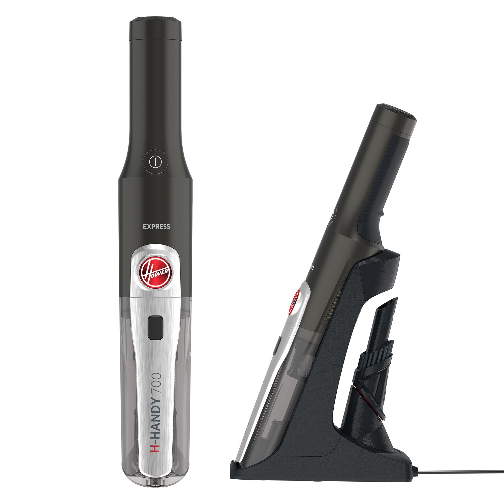 Hoover Akku-Hand-und Стальной пылесос HH710T 011, beuttelos, LED Beleuchtung, Direkt Impuls Motor, Waschbarer EPA