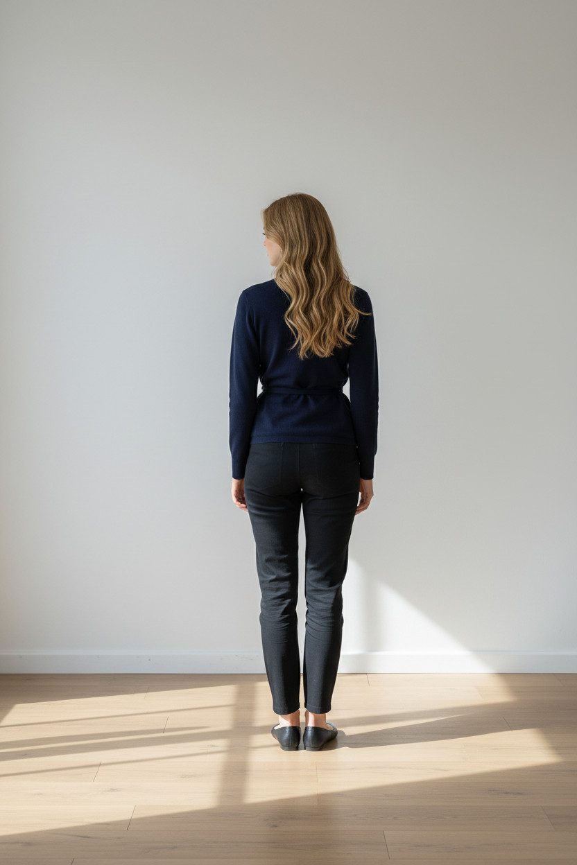 Zuckerwatte Wickelpullover Wickelpullover aus weicher Merino Cashmere Mischung