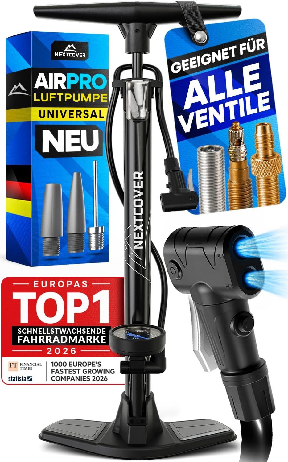 Nextcover Fahrradpumpe Nextcover Fahrradpumpe