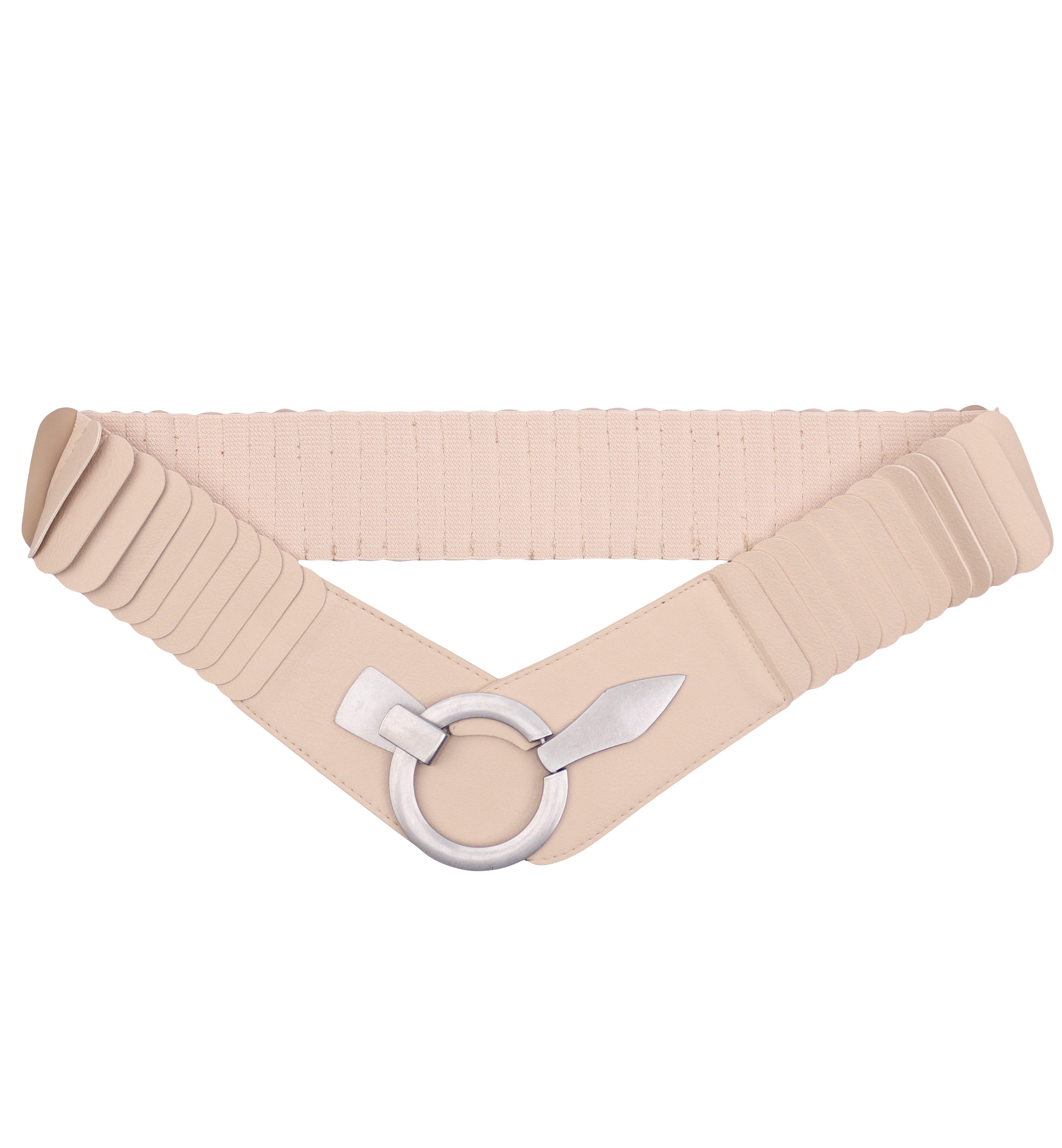 MIRROSI Taillengürtel Leo Unifarbe breit 6cm für Taillenumfang 85 bis 110cm, ONESIZE (Angenehmes Tragesgefühl, Leopard Muster, Unifarben) Breiter Stretch Gürtel