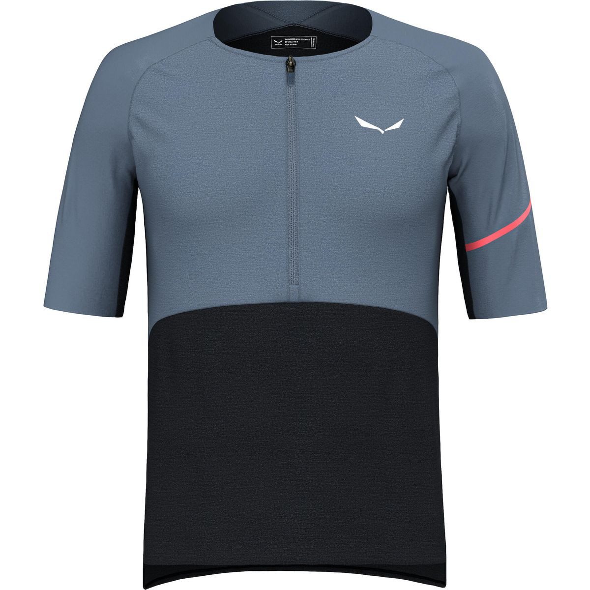 Salewa Radtrikot Vento AM Half Zip T-shirt M Hybrides Half-Zip-Shirt für Männer aus Merinowolle und