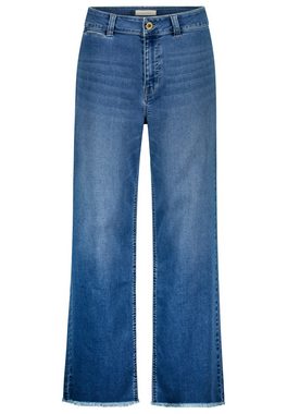 October Bequeme Jeans mit ausgefranstem Saum