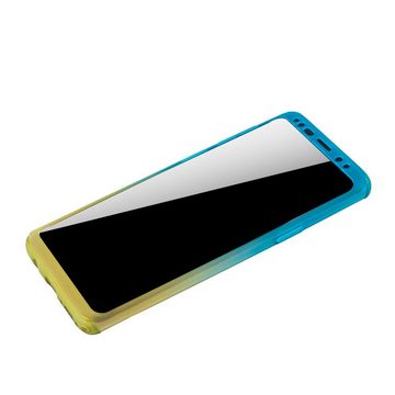 König Design Handyhülle Samsung Galaxy S9 Plus, Samsung Galaxy S9 Plus Handyhülle 360 Grad Schutz Full Cover Mehrfarbig