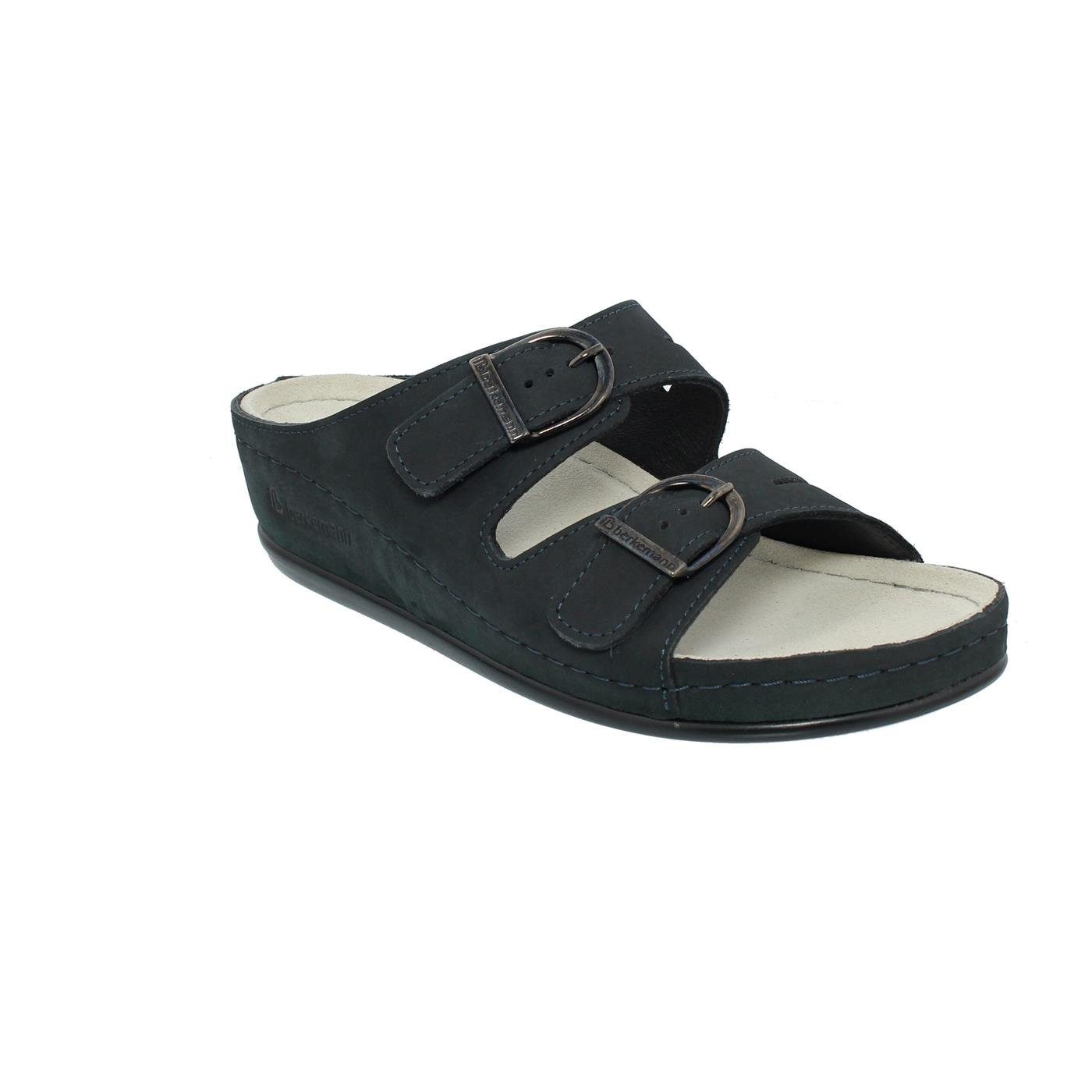 BERKEMANN Berkemann LÜNEBURG Pantolette, Nubuk, dunkelblau, Weite E-H 00742 günstig online kaufen