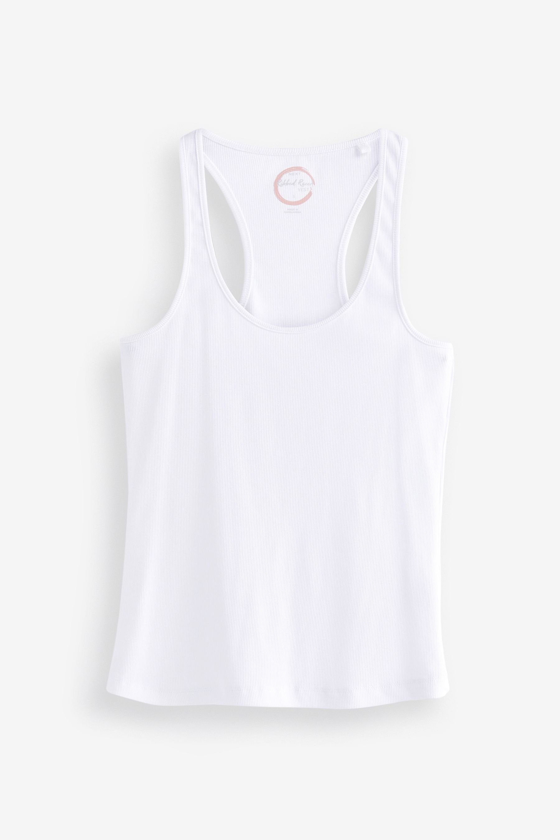 Next Trägertop Geripptes Racerback-Top mit U-Ausschnitt günstig online kaufen