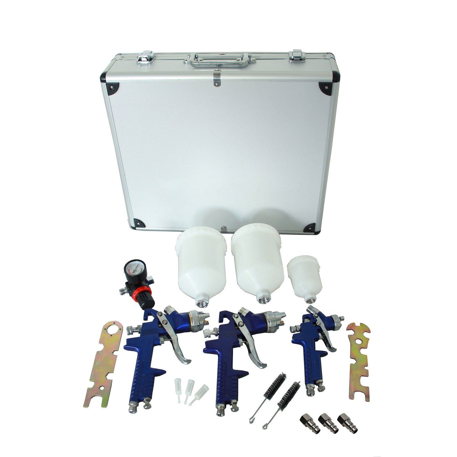 TRUTZHOLM Lackierpistole 3x HVLP Spraypistole Lackierpistole günstig online kaufen