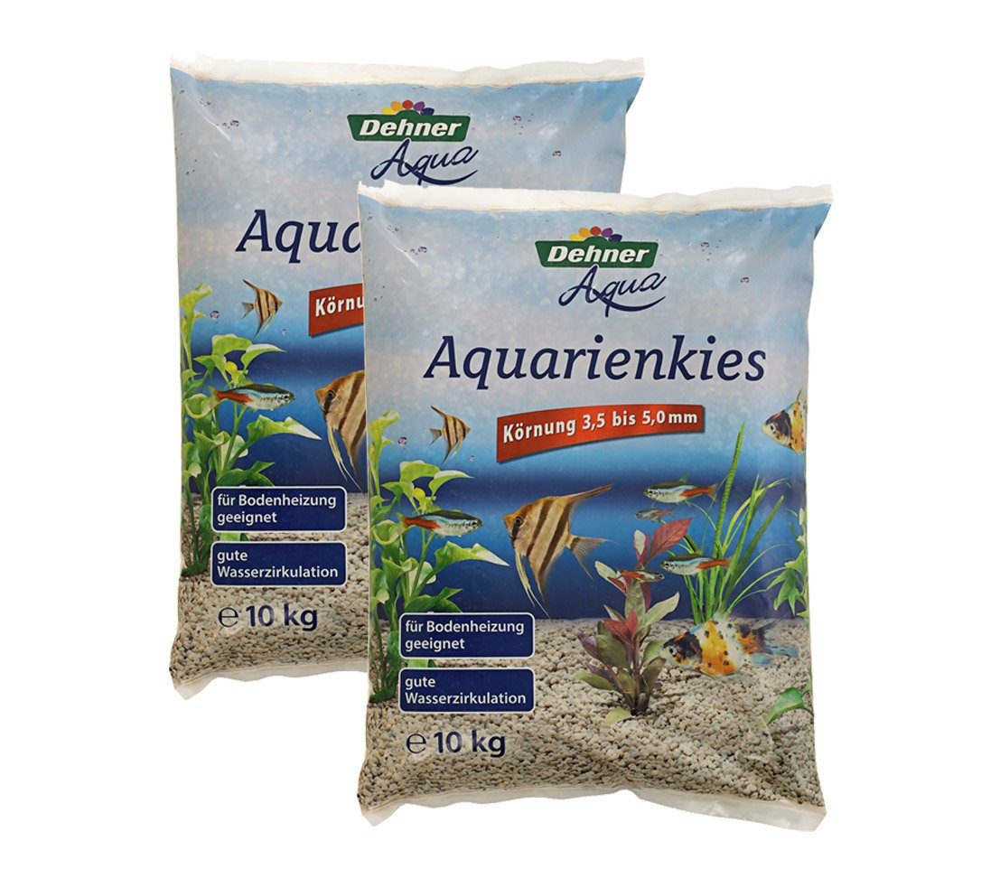 Dehner Aquarienkies Aqua, Körnung 3.5 - 5 mm, beige
