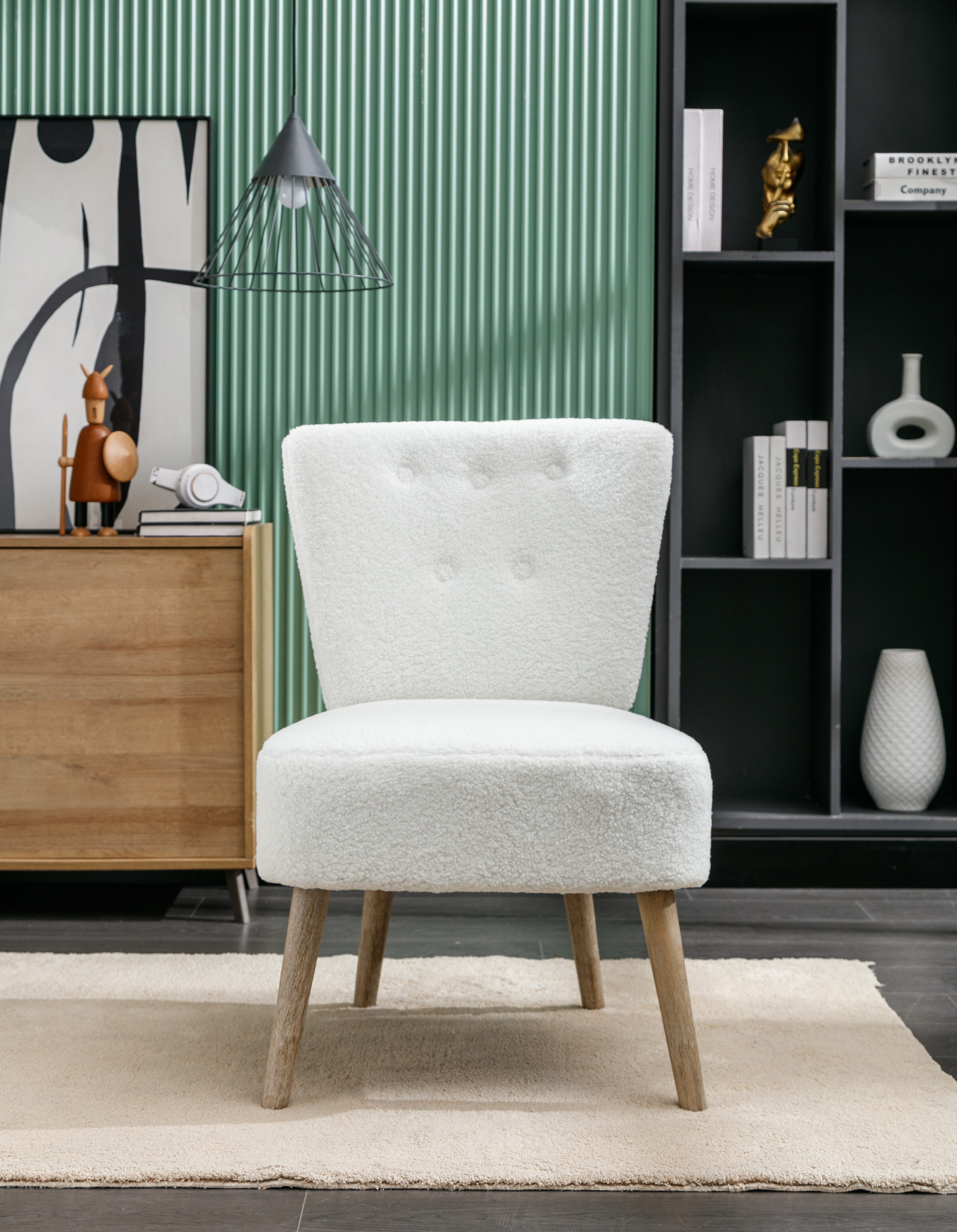 OKWISH Sessel mit Rückenlehne, mit Holzbeinen günstig online kaufen