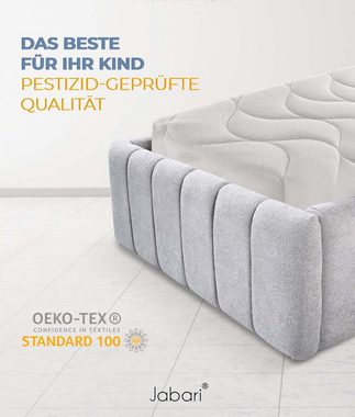 Kindermatratze SUSU, Jabari, 12 cm hoch, (Babymatratze 60x120 cm für Babybett oder Wiege I Kindermatratze 60x120 Jugendmatratze mit Hochwertige Qualität Bezug), Belastbar bis 70kg,Optimales Schlafklima ATMUNGSAKTIV durch KLIMAWATTE