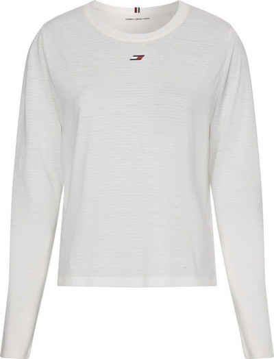 Tommy Hilfiger Sport T-Shirt »LONG SLEEVE MESH TEE« mit TH-Logo auf der Brust