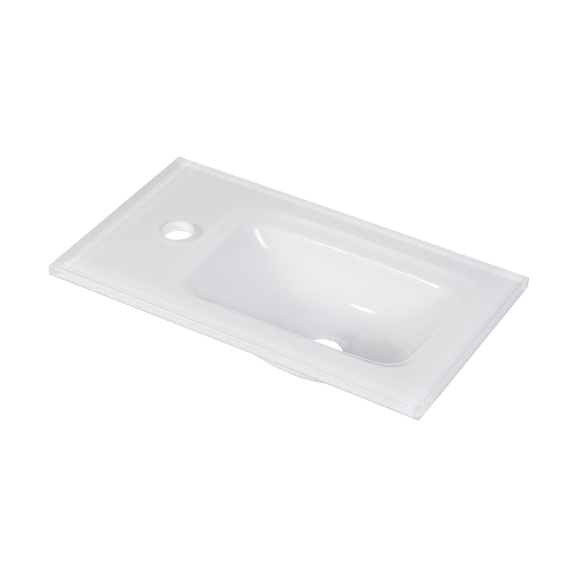 Thumbnail - FACKELMANN Waschbecken SBC STANFORD Gäste WC Set 2-teilig 45 cm, Braun hell