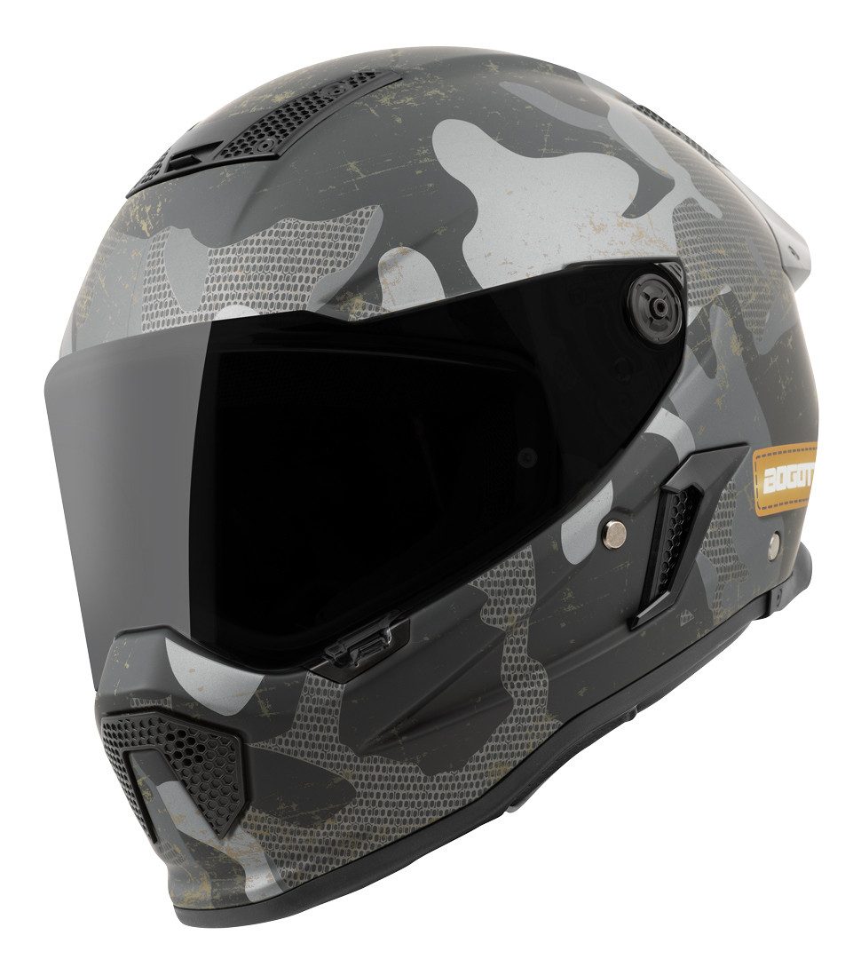 Bogotto Motorradhelm Rapto Camo Helm, Vorbereitet Für Kommunikationssystem,geeignet Brillenträger,vorbe