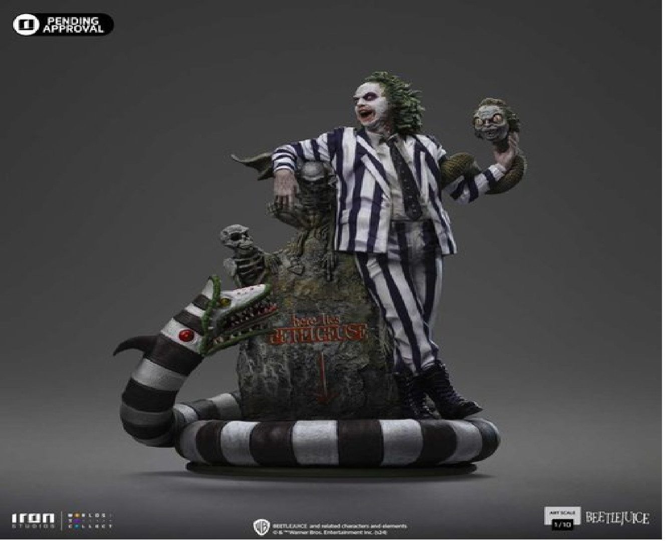Iron Studios Dekofigur Beetlejuice Art Scale Statue 1/10 Beetlejuice 19 cm