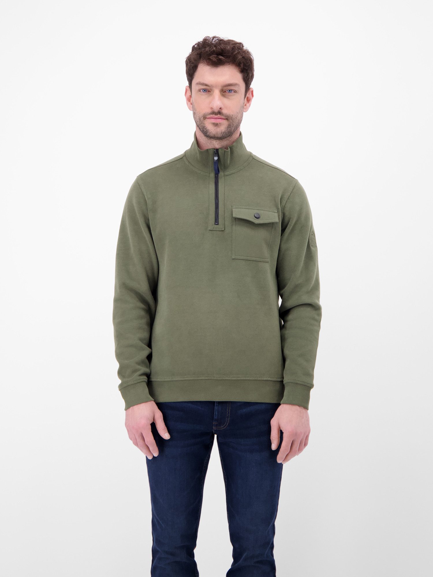 LERROS Sweatshirt Herren Troyer, stylisch-legér