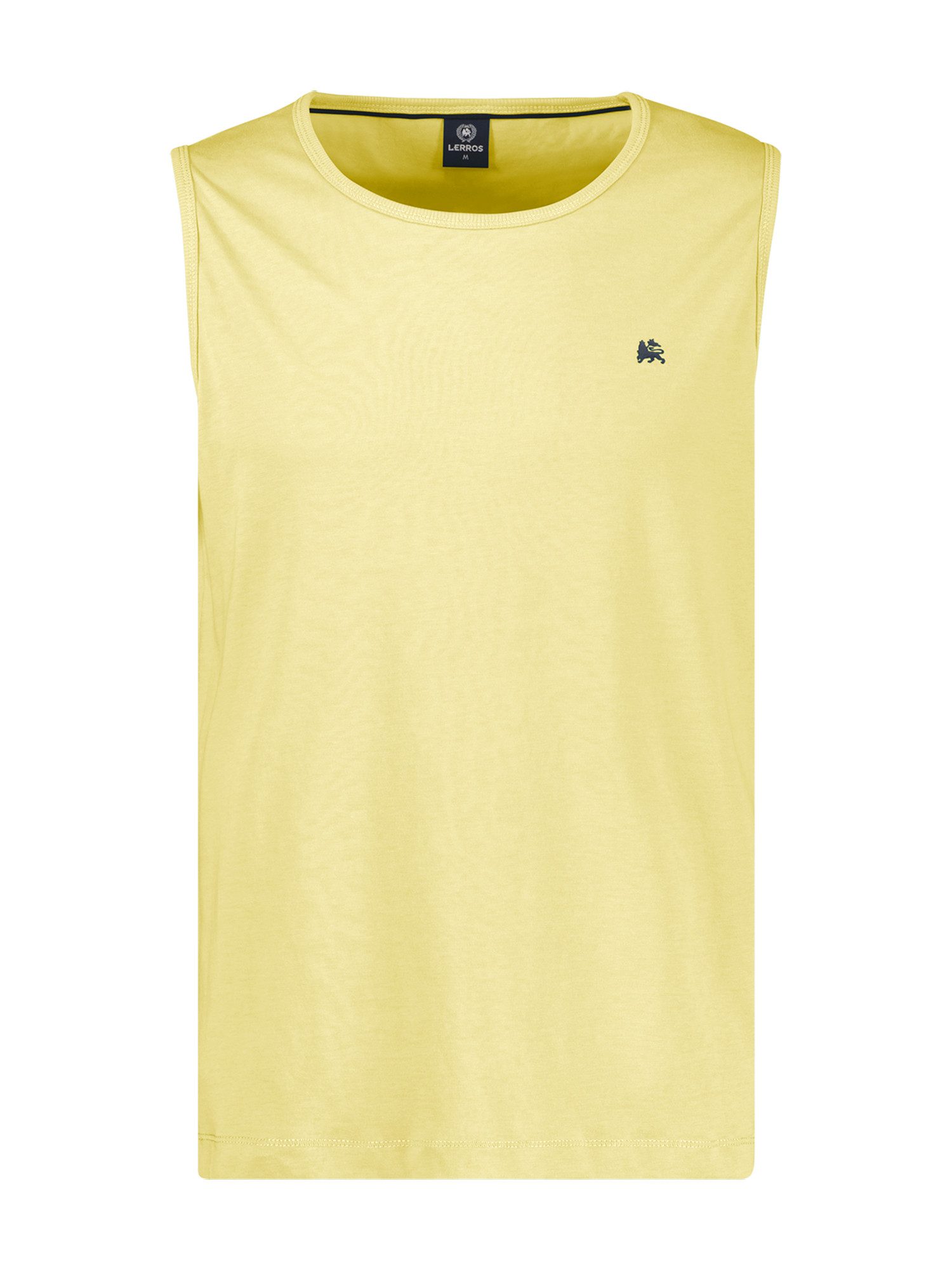 Muskelshirt Sportliches Tanktop aus Baumwolle mit Rundhalskragen