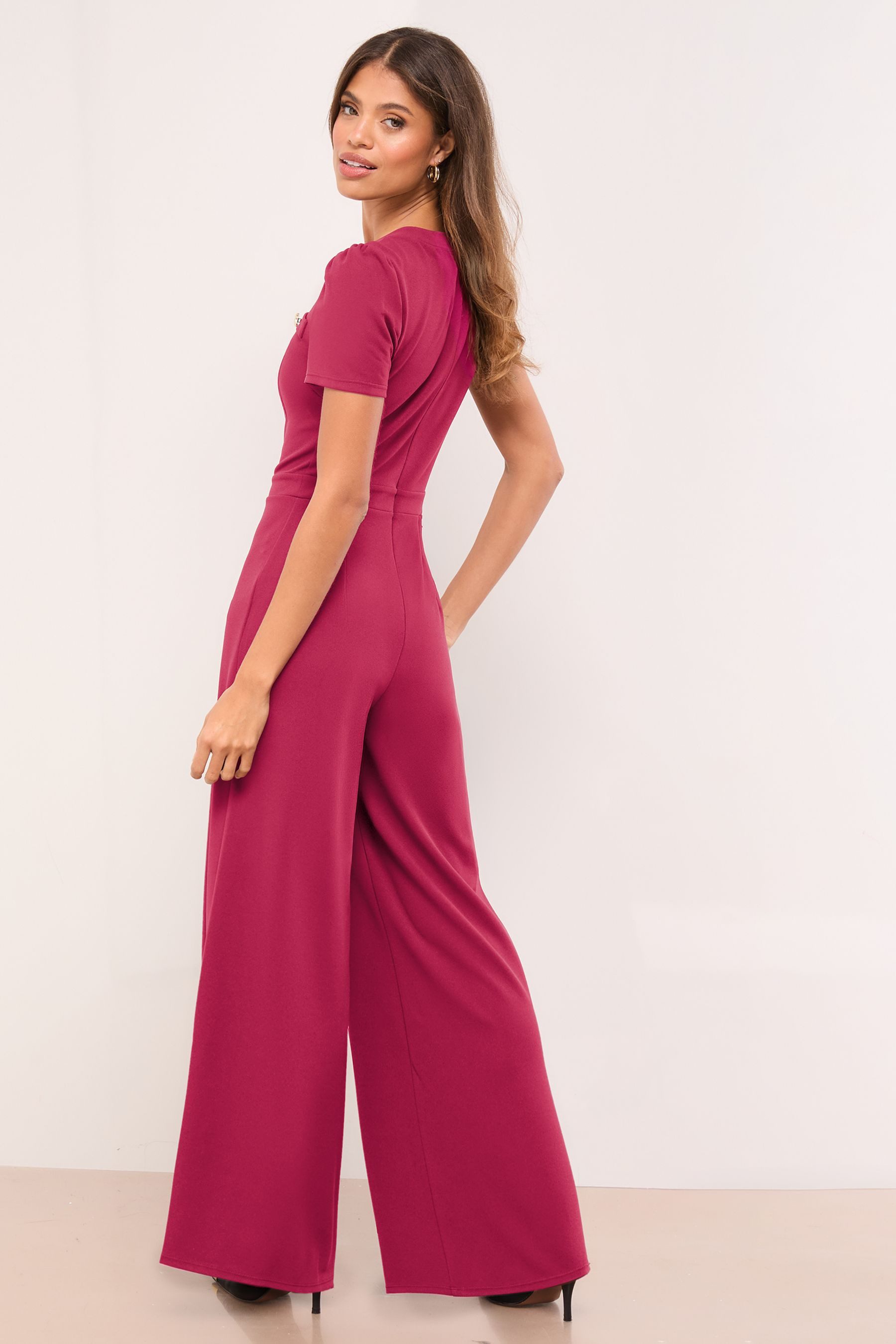 LIPSY Jumpsuit Lipsy Overall mit Uniformknöpfen, Regular (1-tlg)