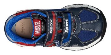 Geox J TUONO BOY Sneaker mit Spiderman Motiv, Freizeitschuh, Halbschuh, Schnürschuh