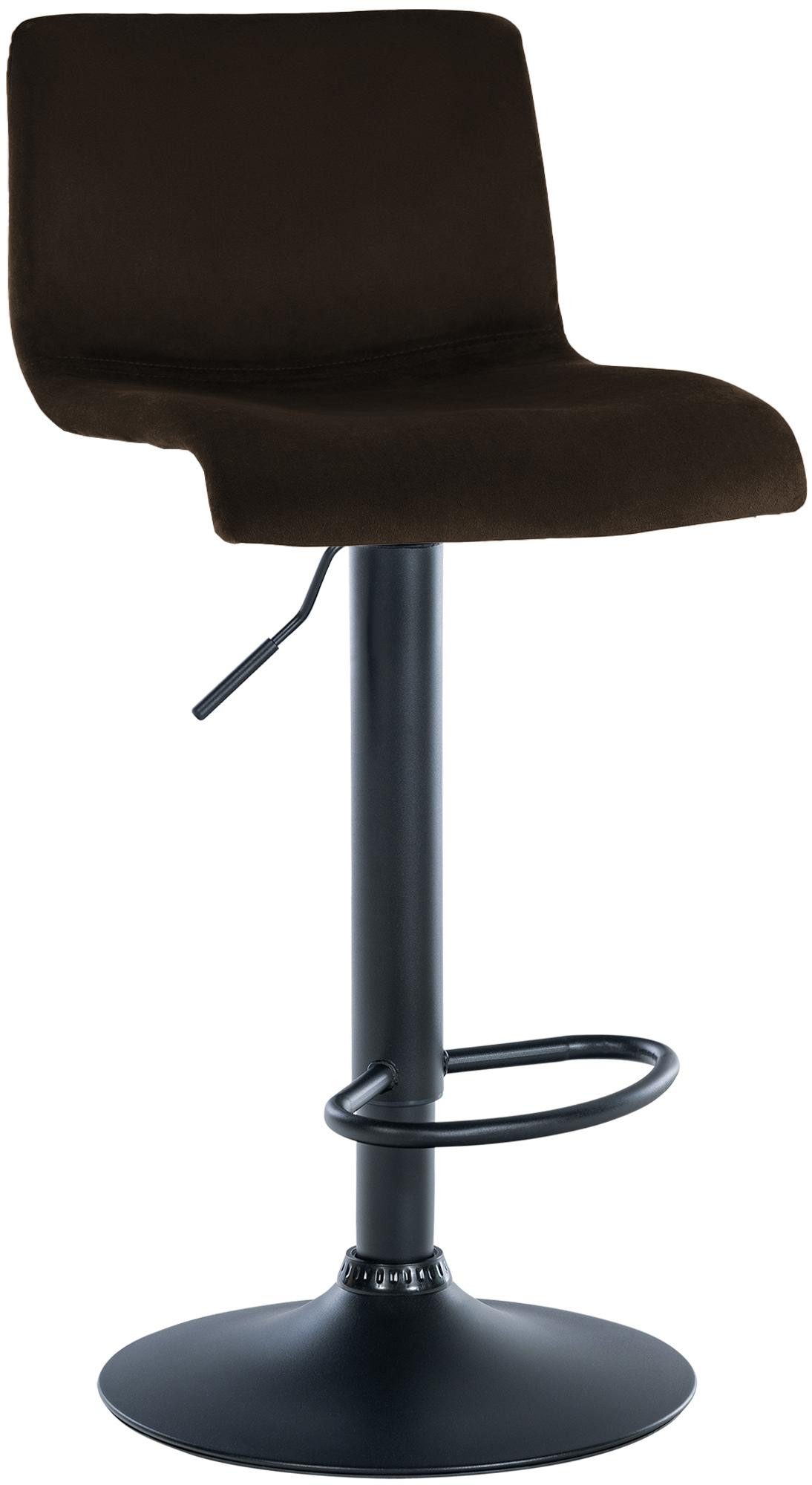CLP Barhocker Hover, Samtbezug, höhenverstellbar und drehbar