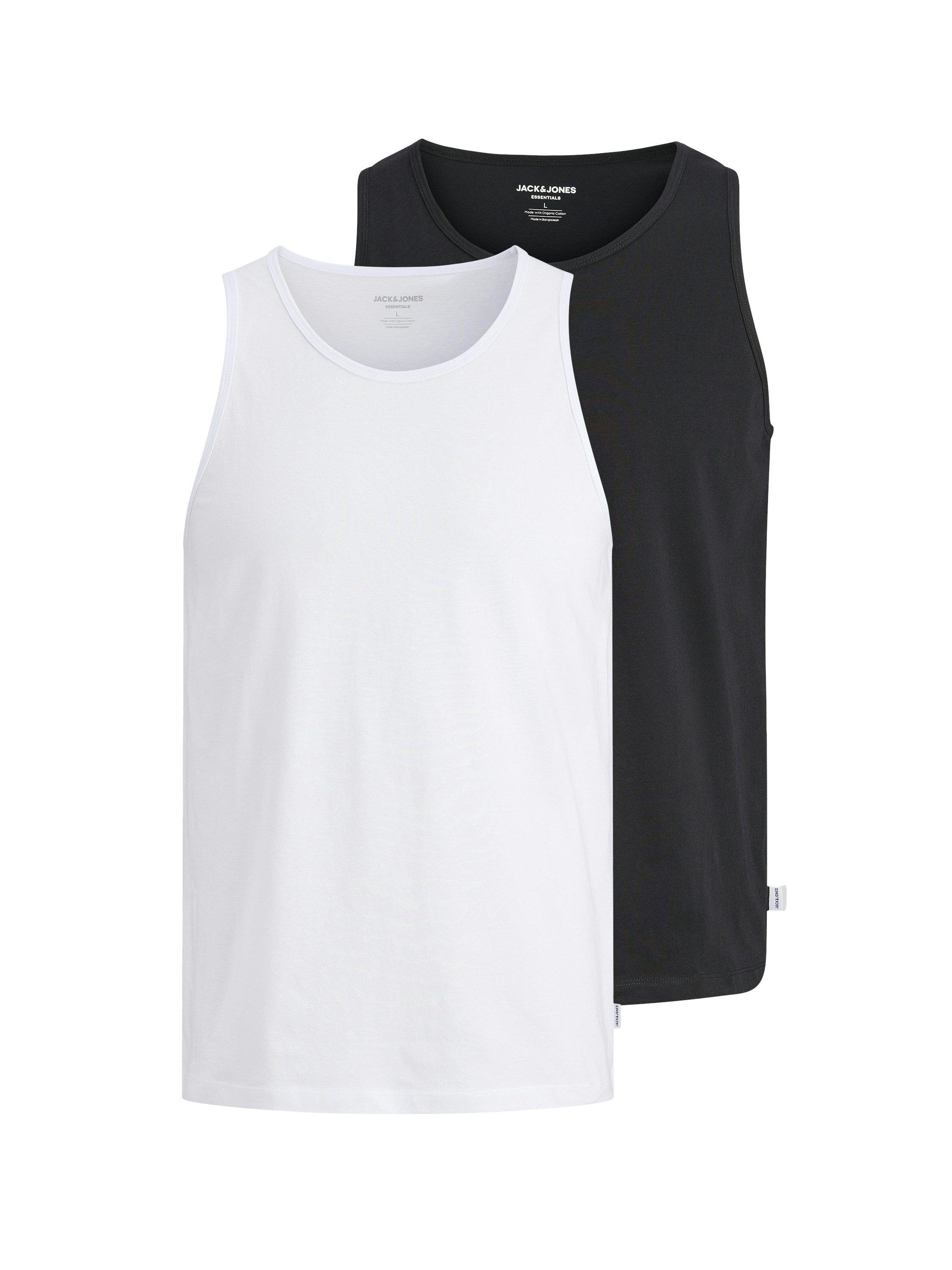 Jack & Jones Muscleshirt JJEORGANIC BASIC TANKTOP 2PK MP (Packung, 2-tlg)