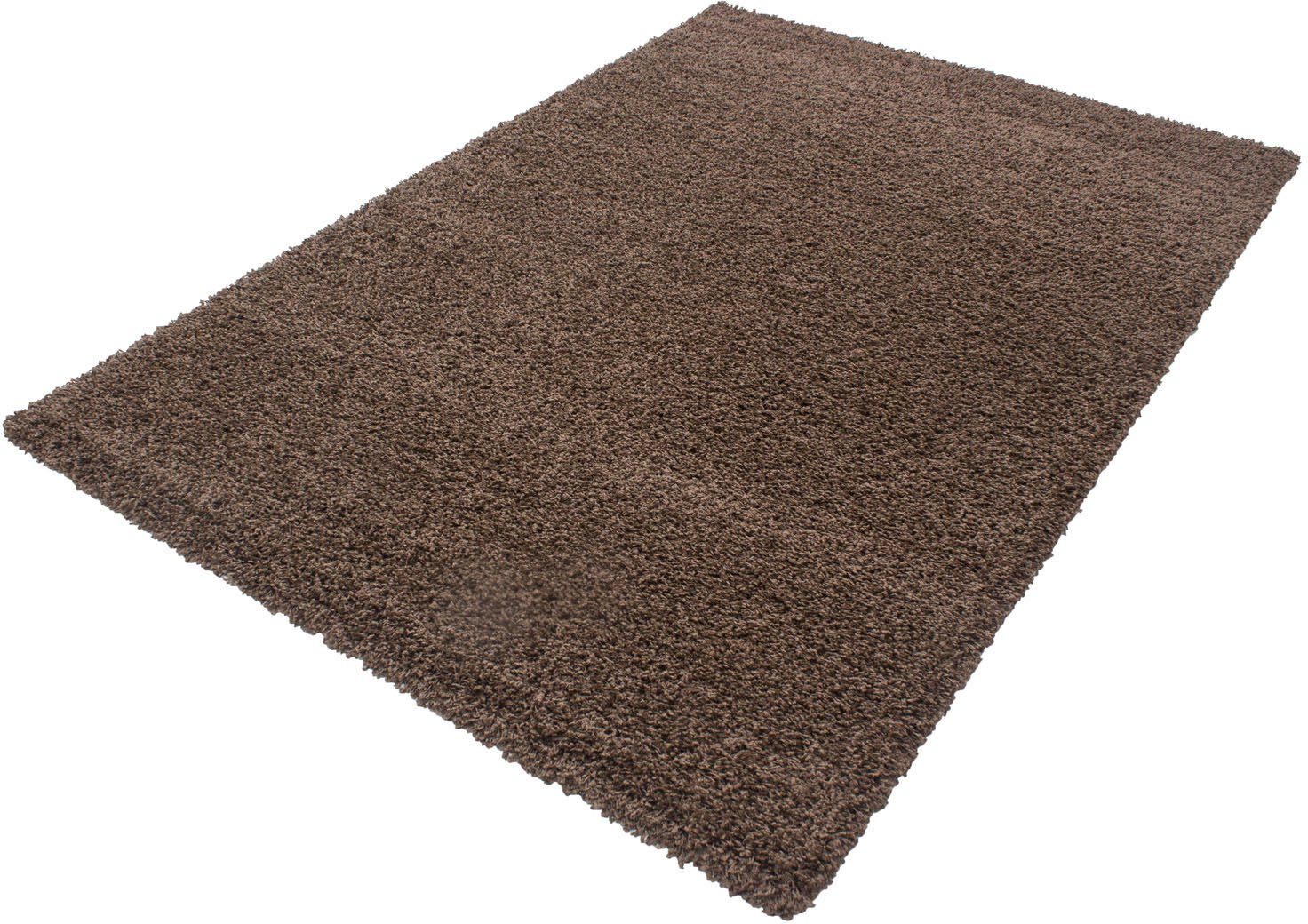 Ayyildiz Teppiche Hochflor-Teppich Life Shaggy 1500, rechteckig, Höhe: 30 mm, Langflor, uni, große Farbauswahl, robust, auch als Läufer und in rund